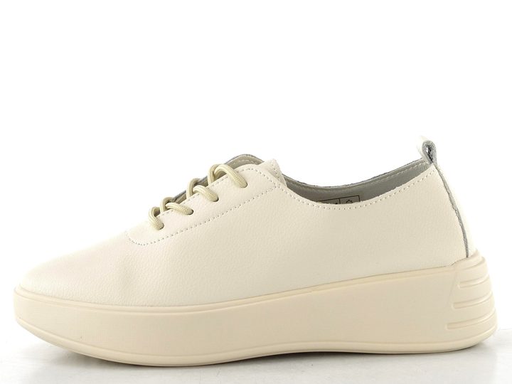 Looke šněrovací polobotky Denia off white L1448_68