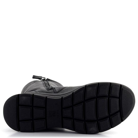 Ara širší kotník se zipem černý Calais Keil 12-36011-01