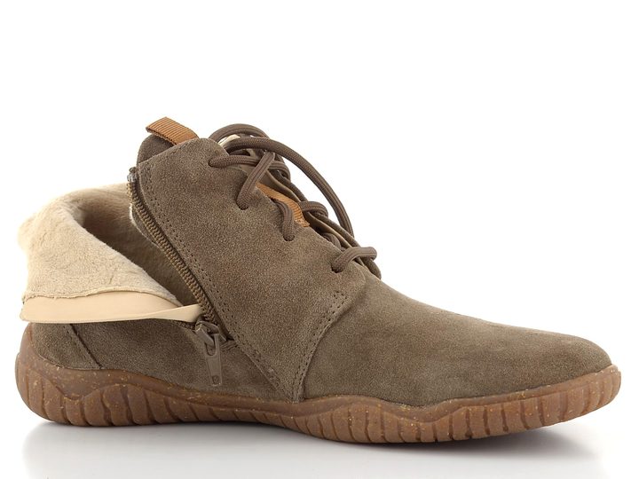Josef Seibel semišový šněrovací kotník se zipem Wynona taupe 70705VL931