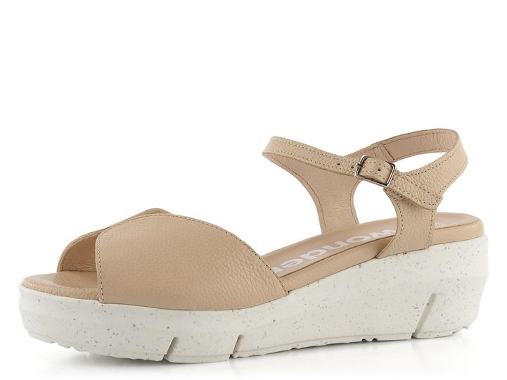 Wonders sandály na platformě Natural D-8272