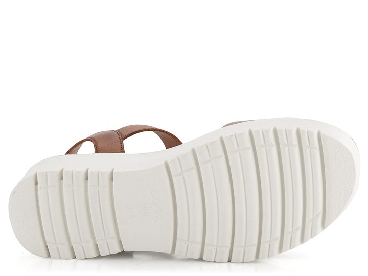 Ara sandály na platformě s klínkem Bilbao hnědá 12-33518-09