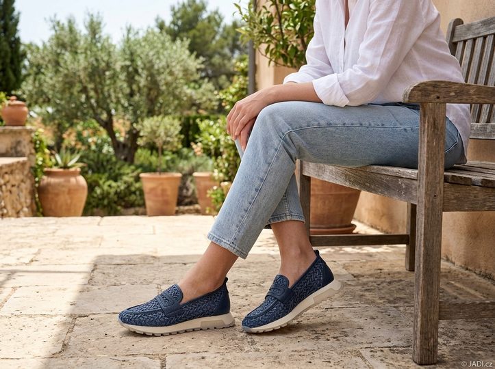 Hispanitas mokasíny na platforme Oregon Jeans RHV264856