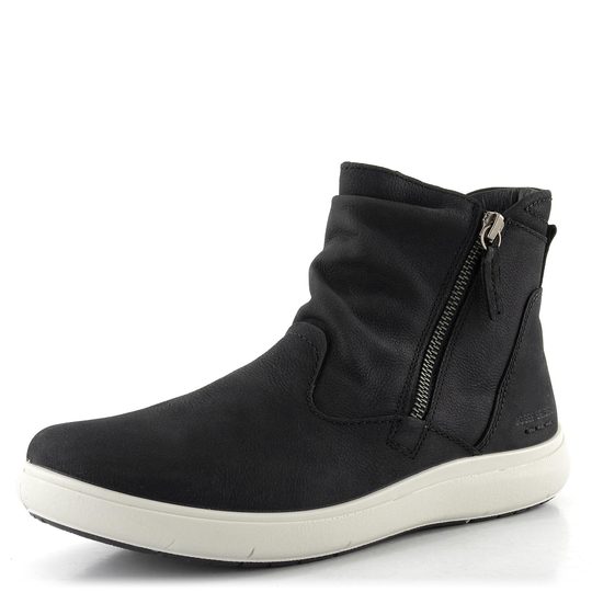 Josef Seibel černý řasený kotník se zipem černý 96312MI399