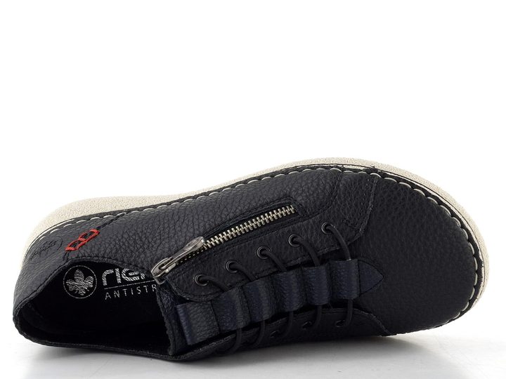 Rieker polobotky se zipem tmavě modré 50965-14