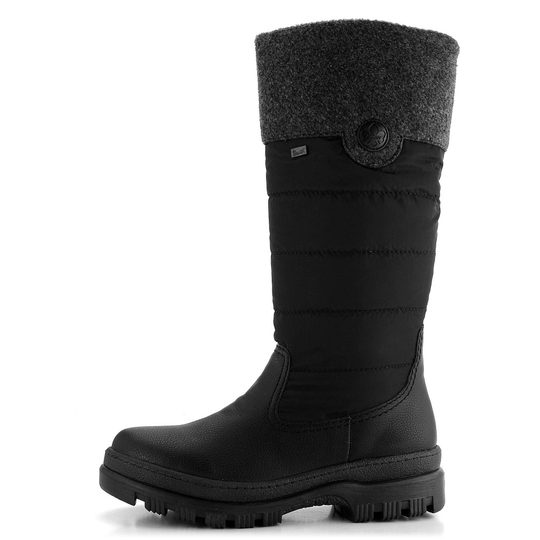 Rieker kozačky s membránou šedo-černé X9090-00