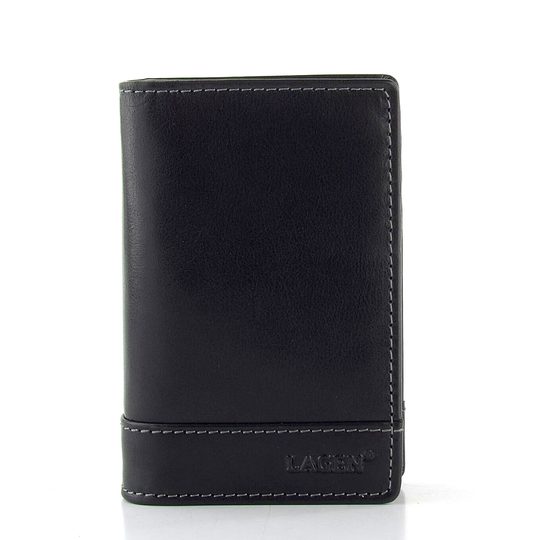 Kožené pouzdro na doklady černé V-60/T