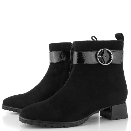 Ara dámský širší kotník na podpatku Graz Black 12-20012-01