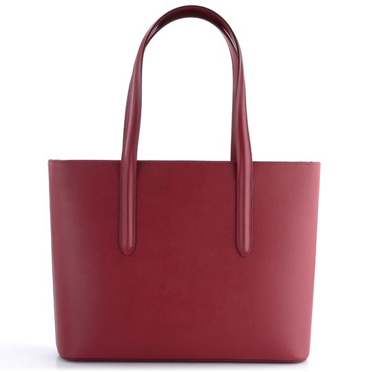 Elega kabelka safiáno rubín/stříbrné kování 69003