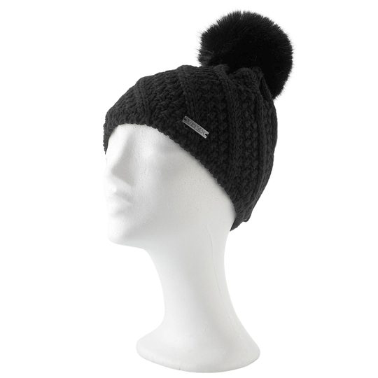 Voxx pletená čiapka s brmbolcom Encore čierna 110629
