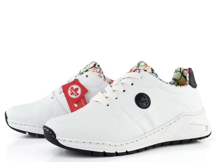 Rieker tenisky na kline biele M4903-80