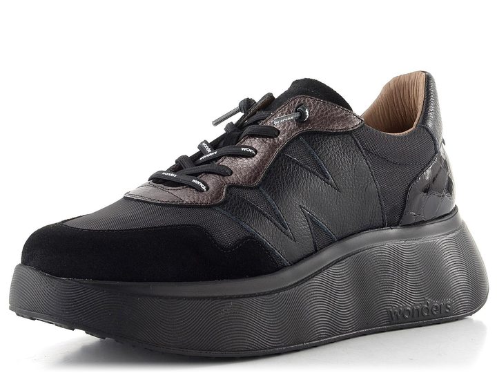 Wonders dámské tenisky negro/plomo A-3631