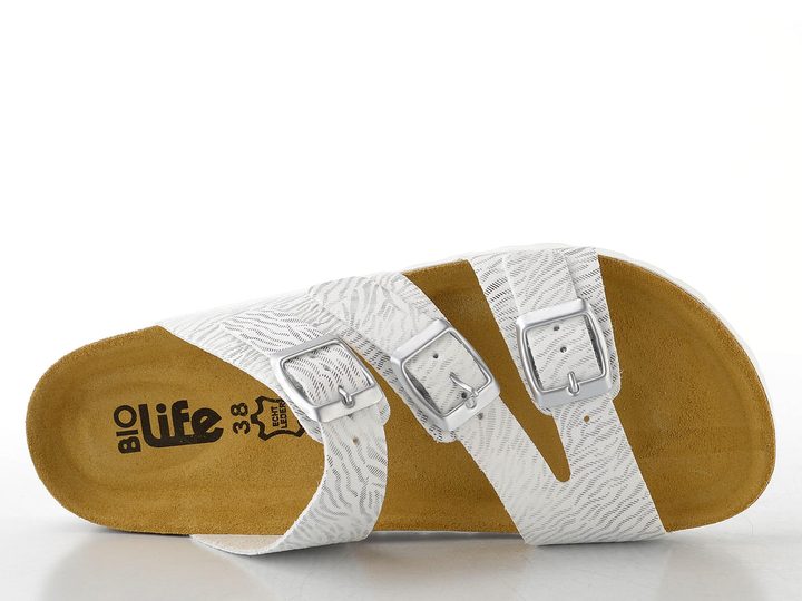 BIO Life pantofle fuzbetové stříbrné 2358.287 Lia/930