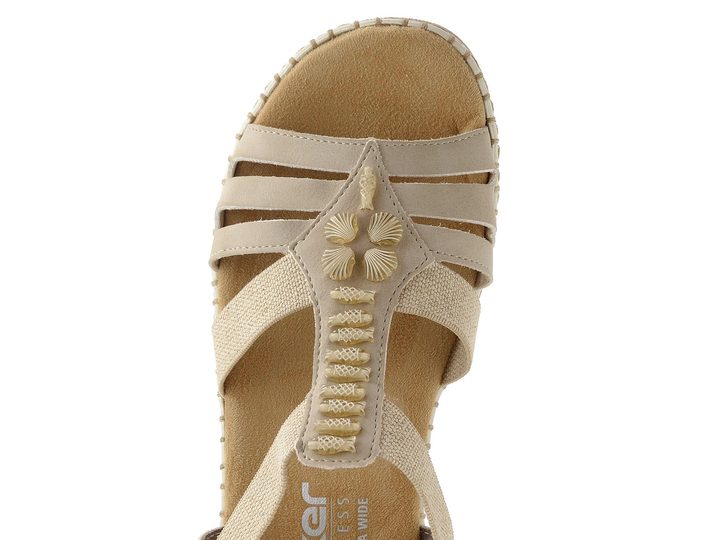 Rieker béžové sandály 66201-62