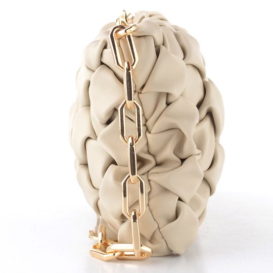 Lola Casedemunt malá kabelka/listová kabelka s retiazkou ecru LS2604078