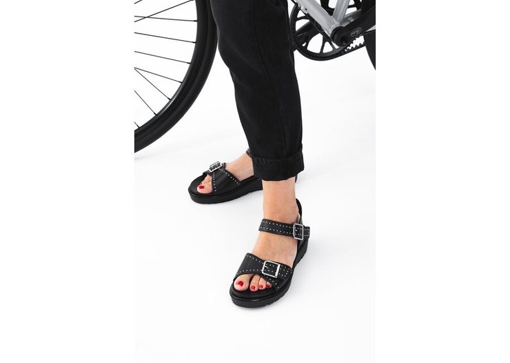 Ara sandály na platformě s klínkem Bilbao schwarz 12-33517-01