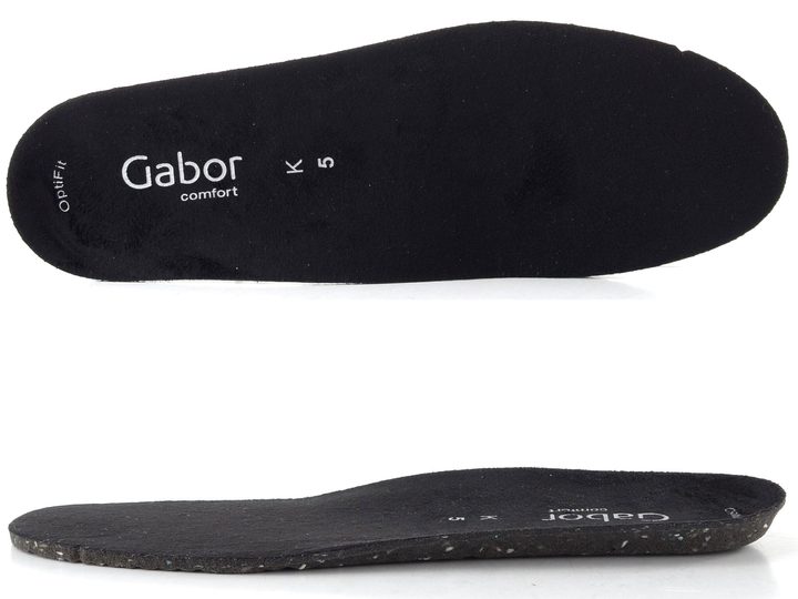 Gabor široký šněrovací kotník černý 76.795.57