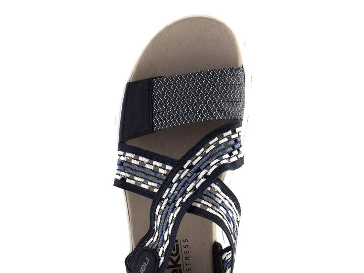 Rieker športové sandále s kríženými pásikmi tmavo modré V9875-14