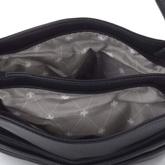 Rieker crossbody kabelka čierna so srdcom H1005-02