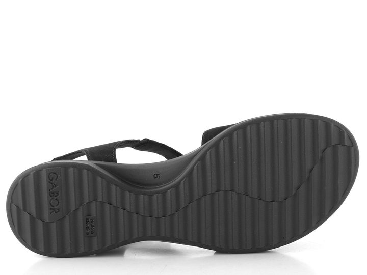 Gabor nubukové sandály schwarz 82.803.47