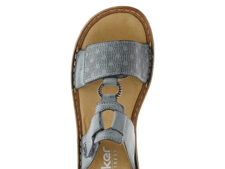 Rieker šľapky s upínacími pásikmi modré 60885-12