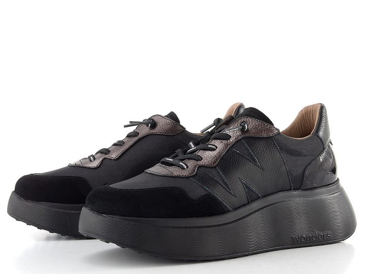 Wonders dámské tenisky negro/plomo A-3631