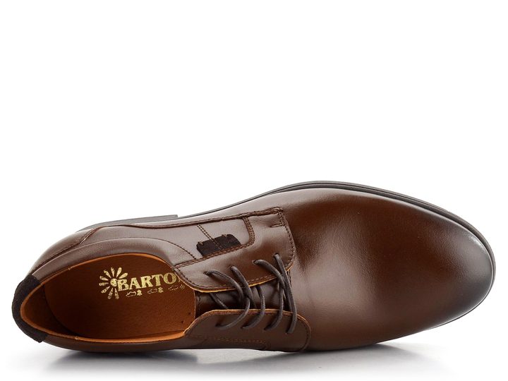 Barton pánské klasické hnědé polobotky M24142