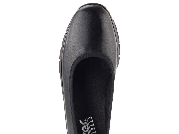 Rieker lodičky na kline čierne 53755-00