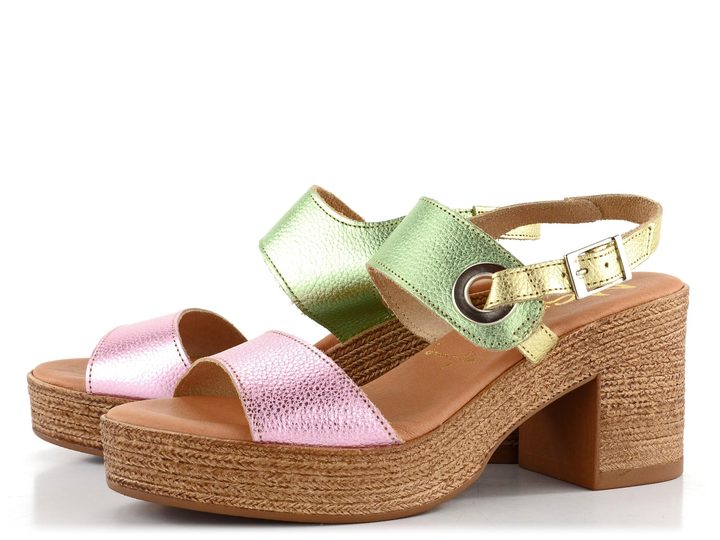 Marila sandály na podpatku Bangui Combi Grab. Multimetal 2