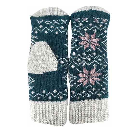 Dárkový box ponožek a palčáků Voxx s alpaka a merino vlnou zelená