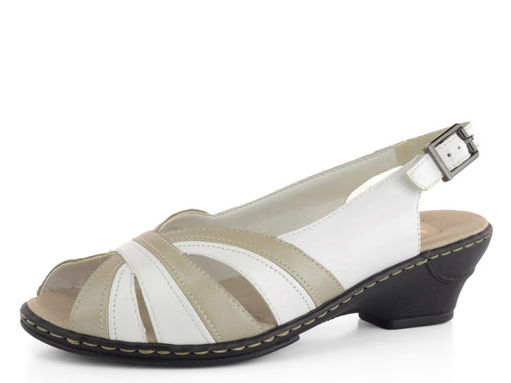 Rieker dámské sandály bílé/šedé