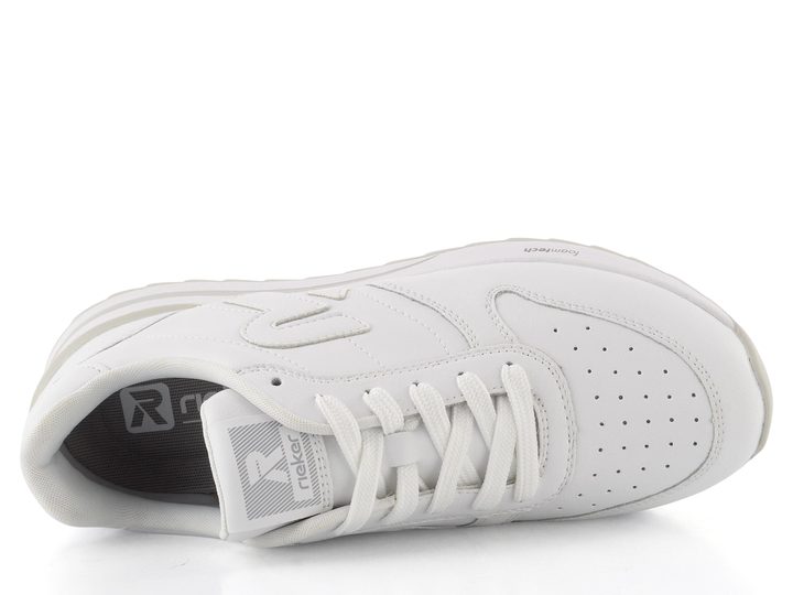 Rieker Sport kožené bílé tenisky W2401-80