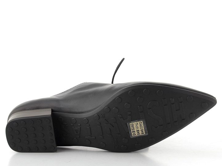 Hispanitas šněrovací polobotky na podpatku Ginebra black HI265156