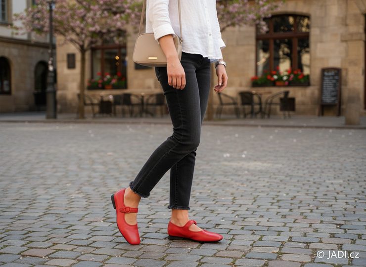 Camper baleríny s páskem Casi Myra fresa K201629-014