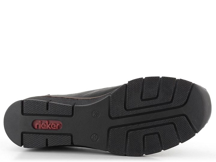 Rieker polobotky na klínku černé 53763-00