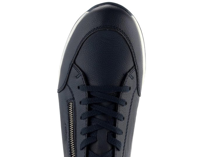 Rieker tmavo modré poltopánky so zipsom 11903-14