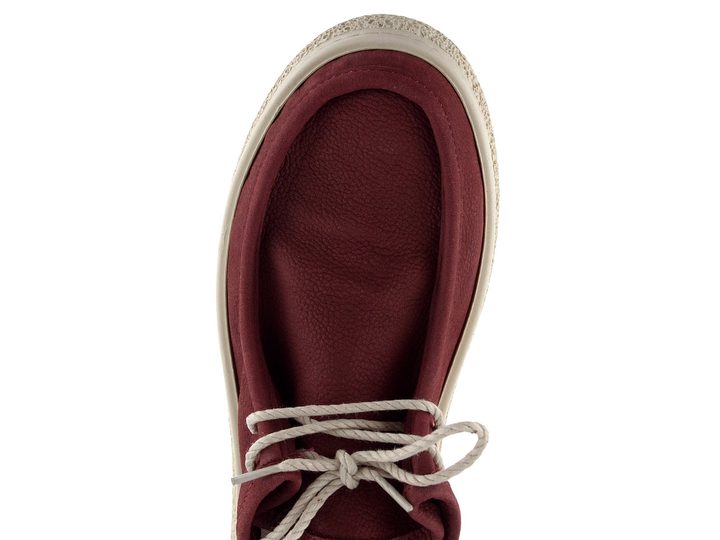 Looke šněrovací polobotky Isabeau burgundy L1161_08