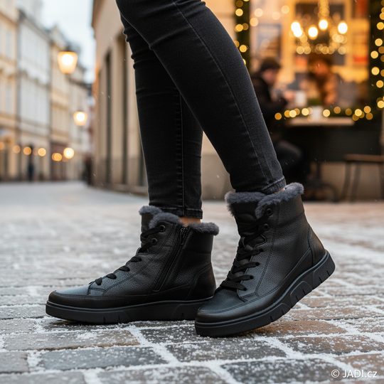 Ara dámský šněrovací kotník černý Rom-Sport 12-24440-01