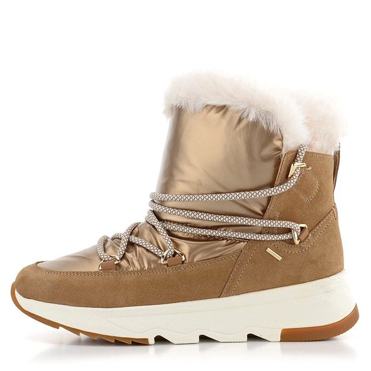 Geox kotník s kožešinkou a membránou Falena ABX tobacco D16HXC02285C6777