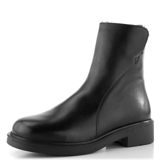 Högl hladká členková obuv na nízkom podpätku čierna 0-101955-0100