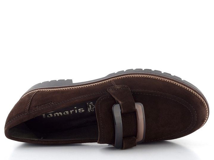 Tamaris mokasíny na vysoké podešvi mocca 1-24722-43