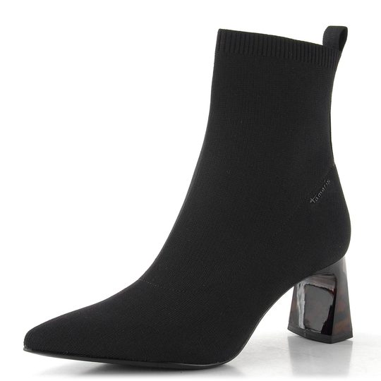 Tamaris elegantní kotník na podpatku black 1-25328-47