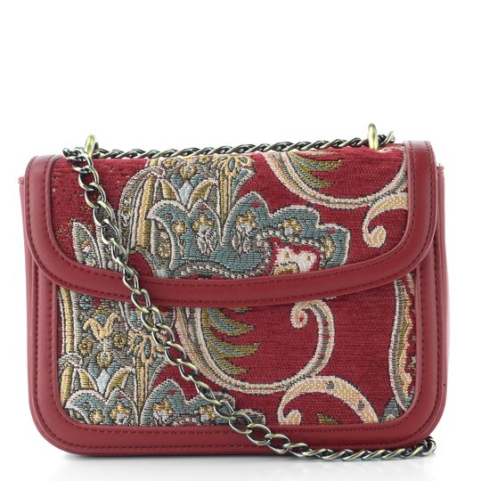 Bulaggi malá crossbody kabelka červená se vzorem BU30-261350