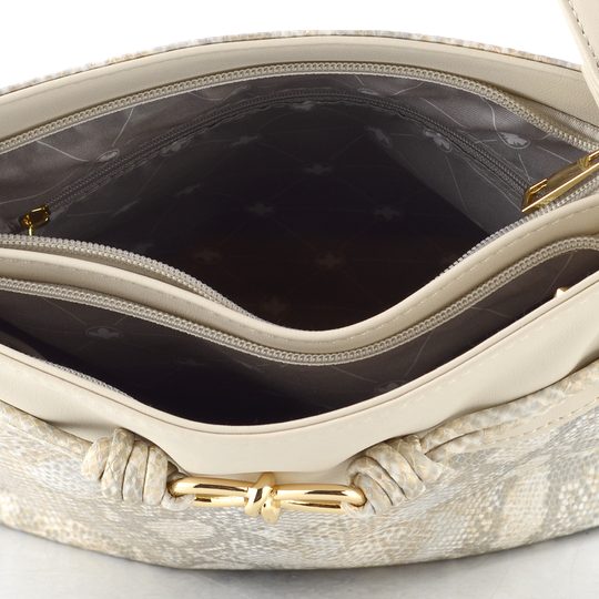 Rieker crossbody kabelka s hadinkou offwhite-gold/perle H1032-90