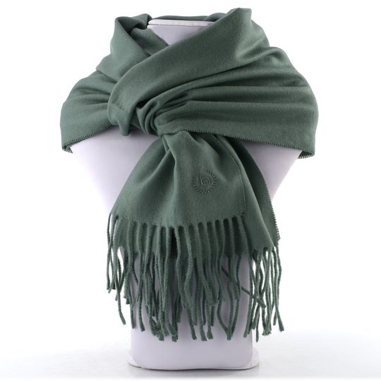 Bugatti pánský kašminkový šál šedozelený 630300-770