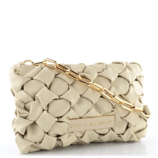 Lola Casedemunt malá kabelka/psaníčko s řetízkem ecru LS2604078