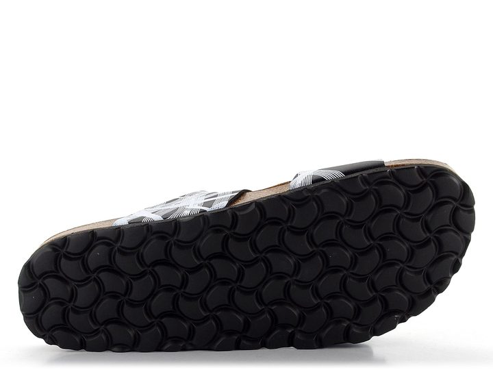 BIO Life pantofle fuzbetové černo-bílé 2011.69/816