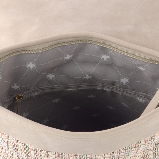 Rieker béžový batoh s klopou beige/ginger H1386-94