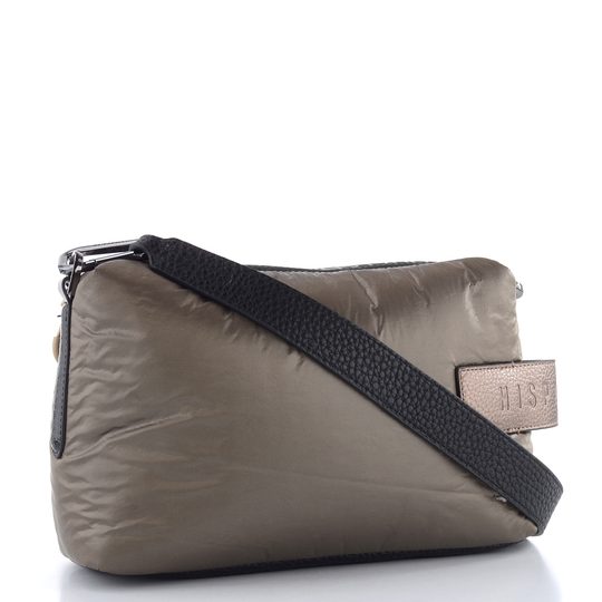 Hispanitas nylonová kabelka s dvoma popruhmi topo/black BI254151