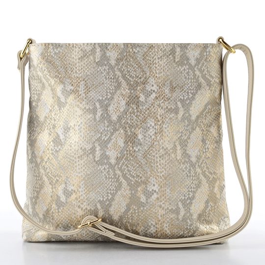 Rieker crossbody kabelka s hadinkou offwhite-gold/perle H1032-90