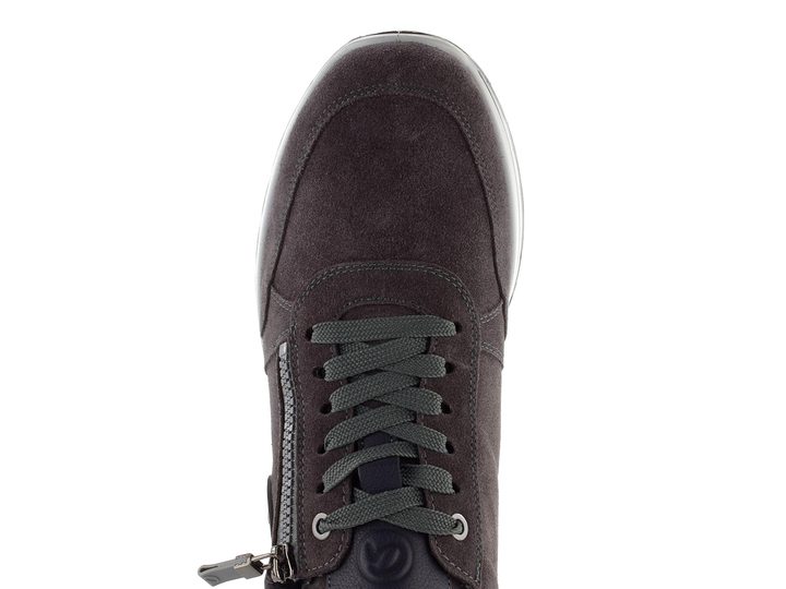 Ara širší pánské tenisky kožené Matteo Steel/Blau 11-24505-15